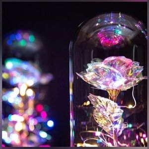 Enchanted LED Glass Rose